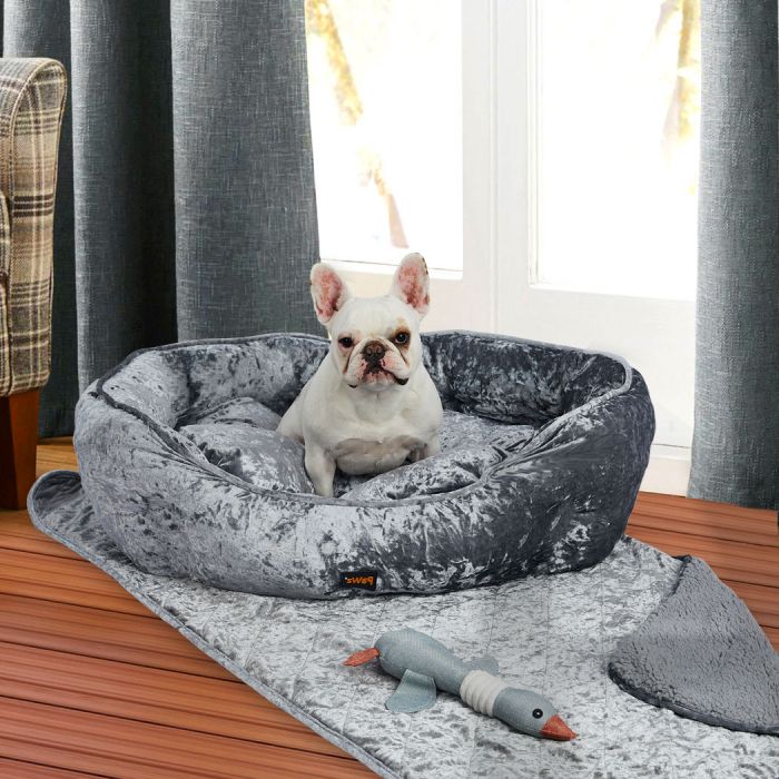 Luxury Pet Sofa With Quilted Blanket - Large - The Cat Den