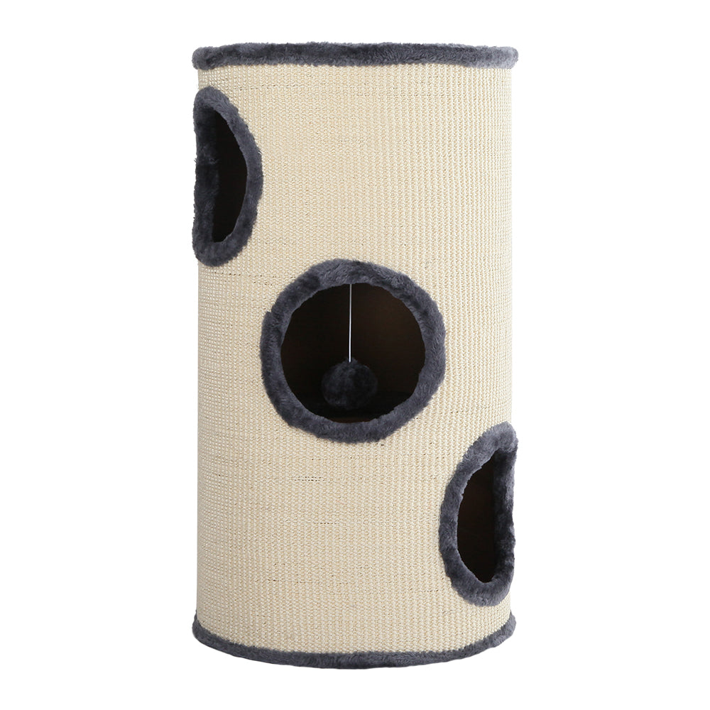 Multi Level Elegant Cat Condo Plush Hideaway - The Cat Den