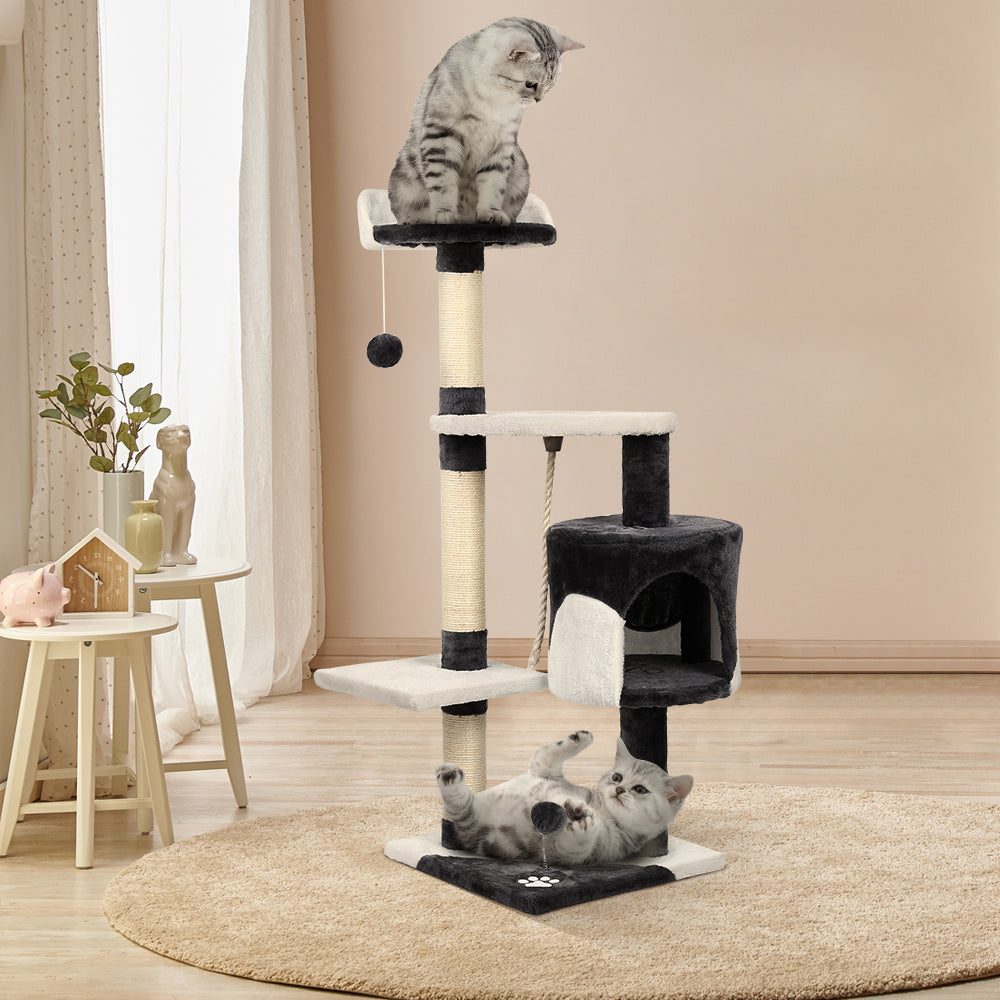 112cm Multi Tower Scratcher Cat Tree - The Cat Den