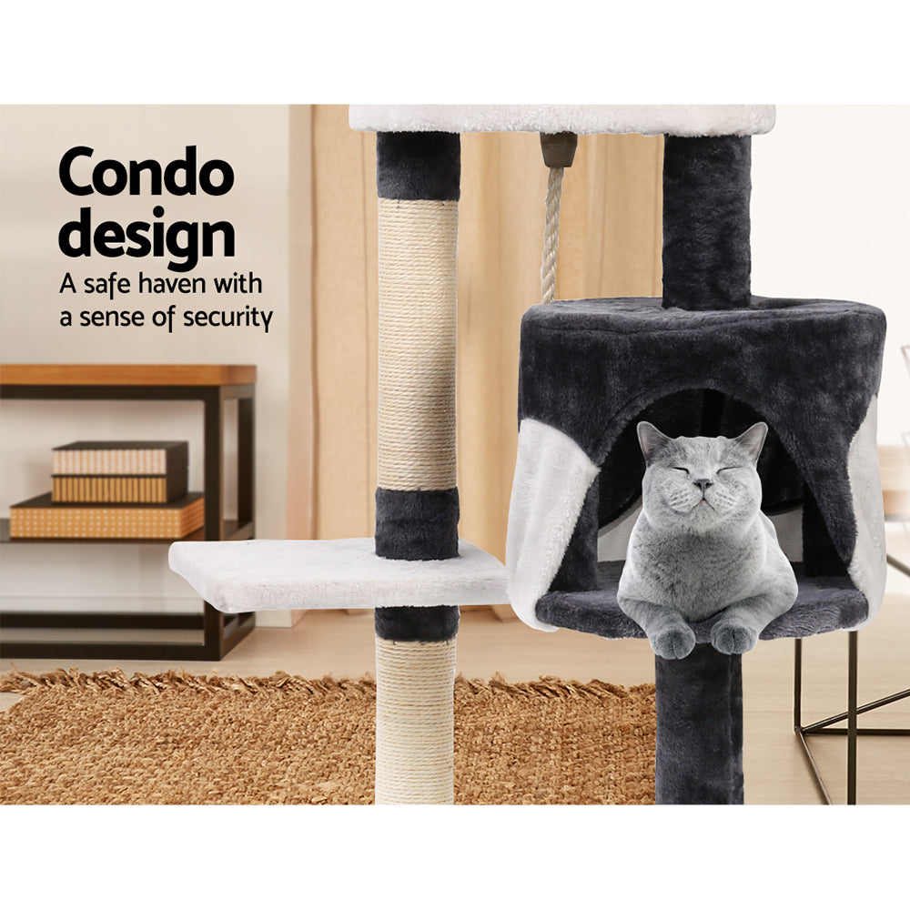 112cm Multi Tower Scratcher Cat Tree - The Cat Den