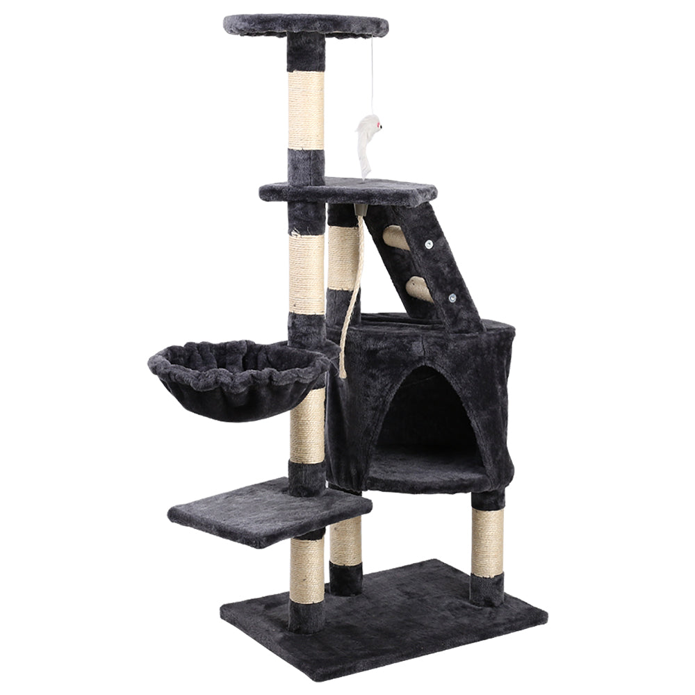 120cm Cat Tree With Hammock Pouch - The Cat Den