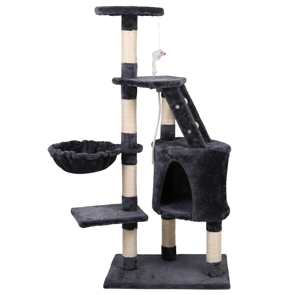 120cm Cat Tree With Hammock Pouch - The Cat Den