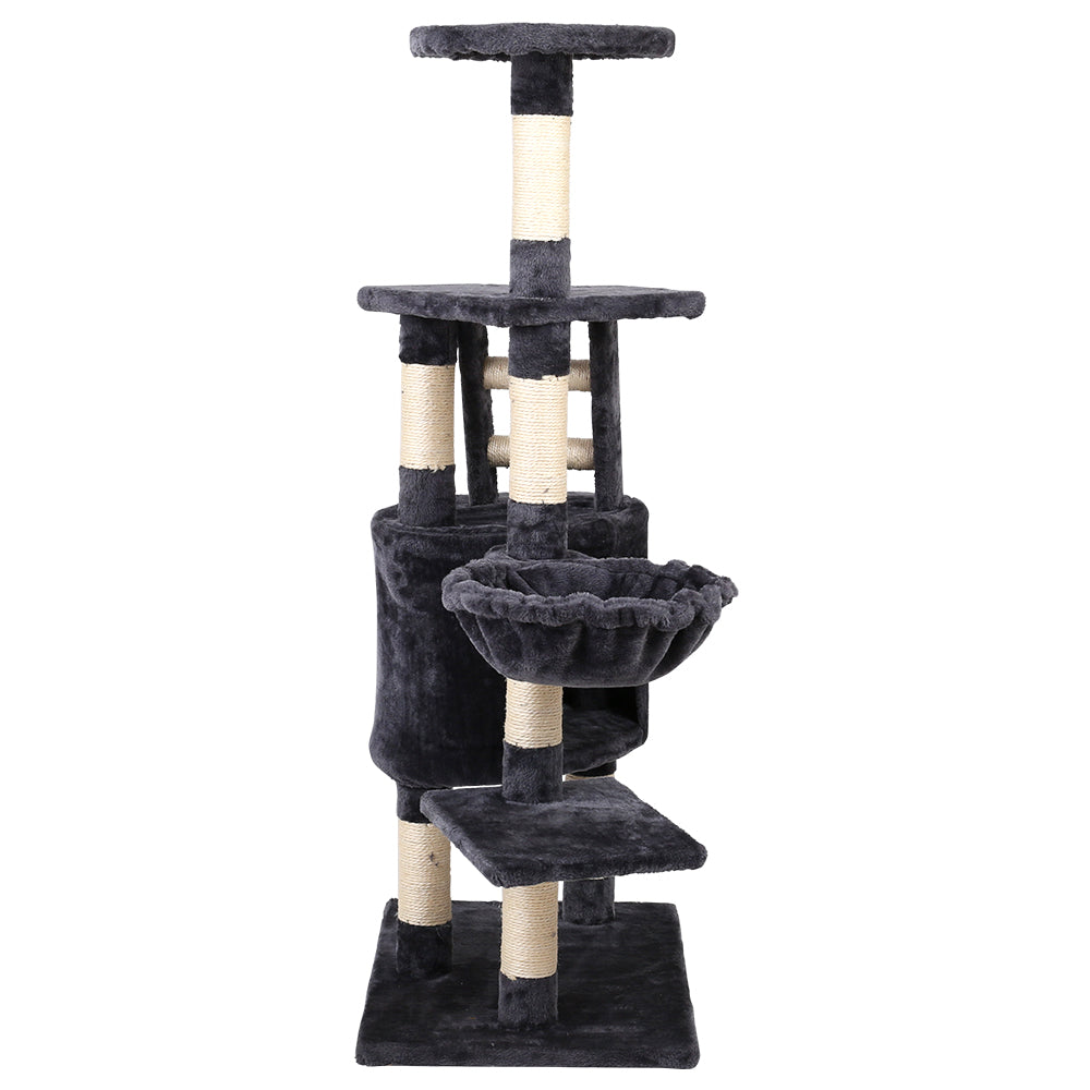 120cm Cat Tree With Hammock Pouch - The Cat Den