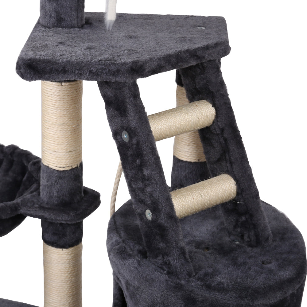 120cm Cat Tree With Hammock Pouch - The Cat Den