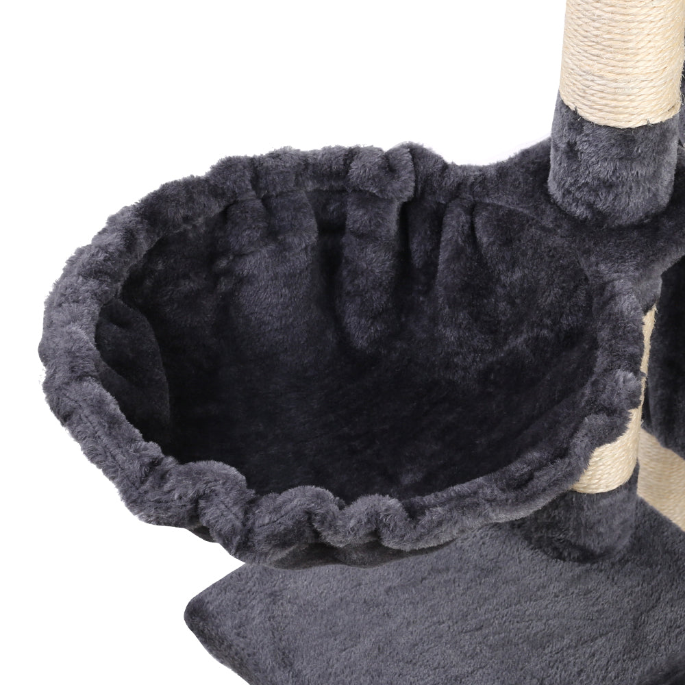 120cm Cat Tree With Hammock Pouch - The Cat Den