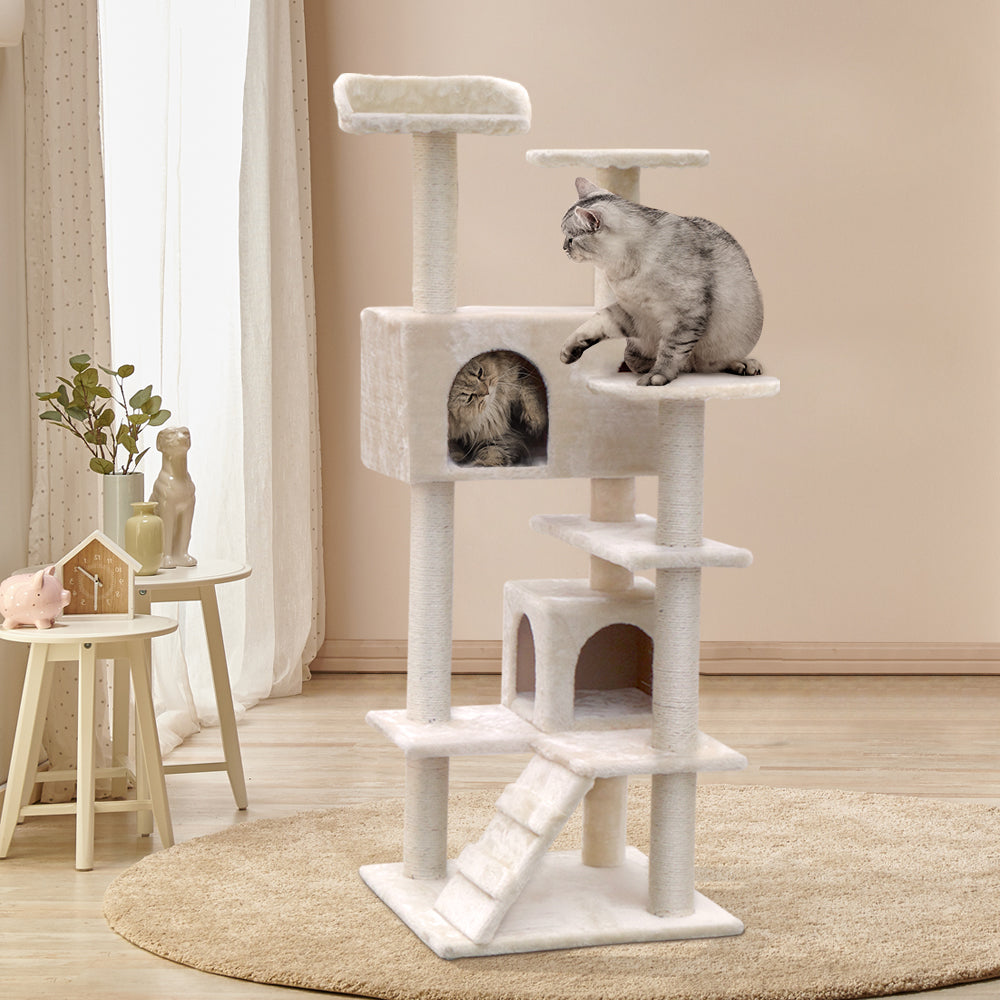 134 cm Cat Scratching Medium Cat Tree - The Cat Den