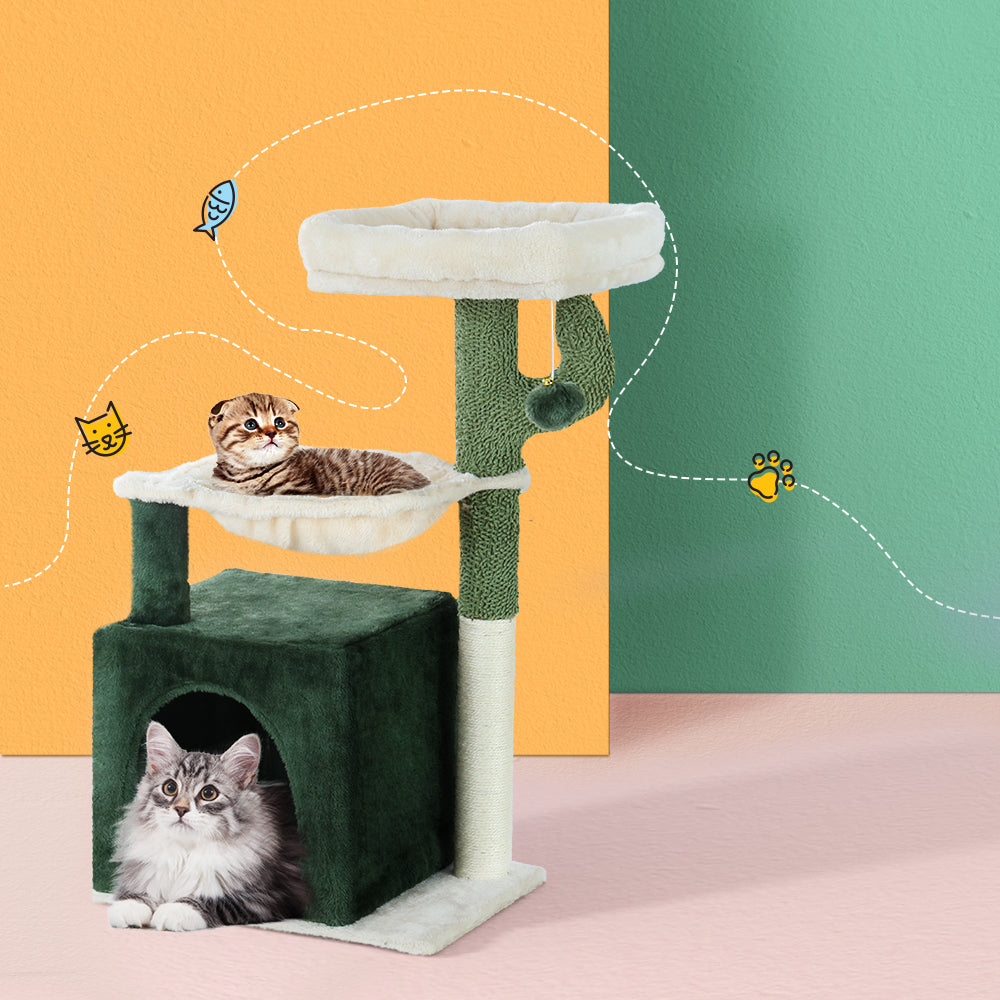 78cm Cat Tree With Multi Beds - The Cat Den