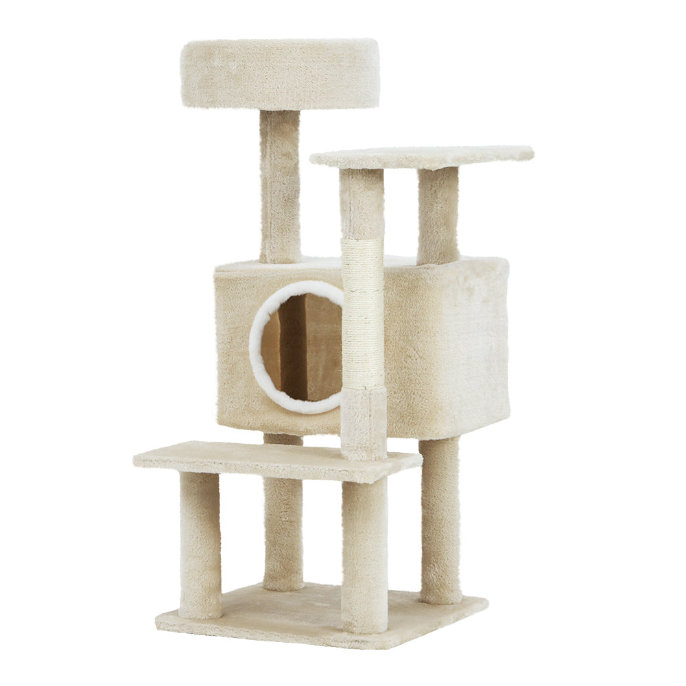 90cm Cat Tree Tower Scratching Post Scratcher Wood Condo - The Cat Den