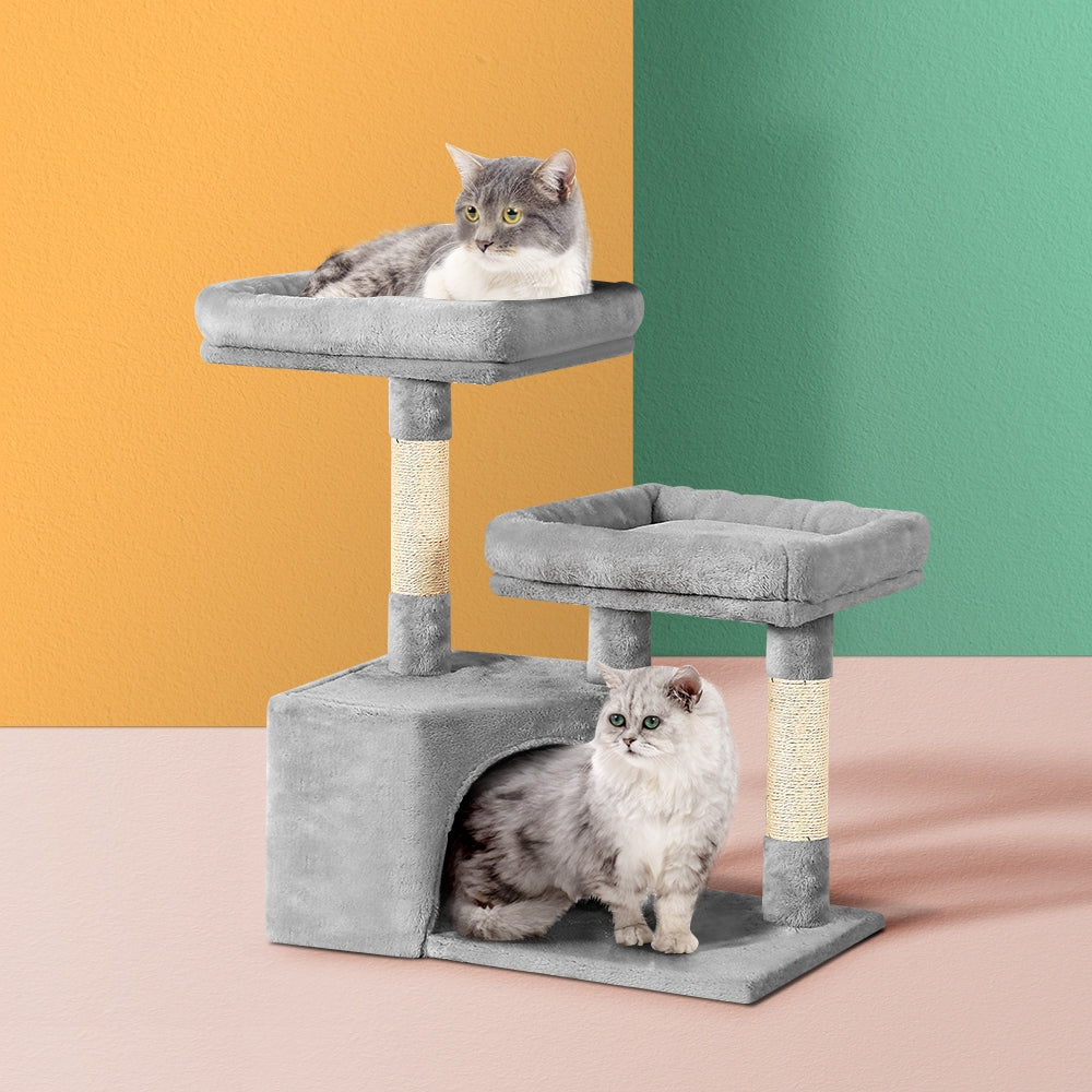 69cm Cat Tree with Multi Beds - The Cat Den