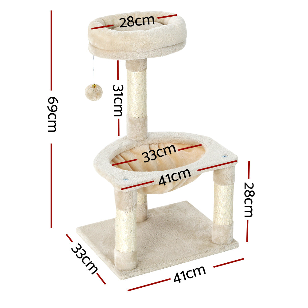 69cm Plush Cat tree - The Cat Den