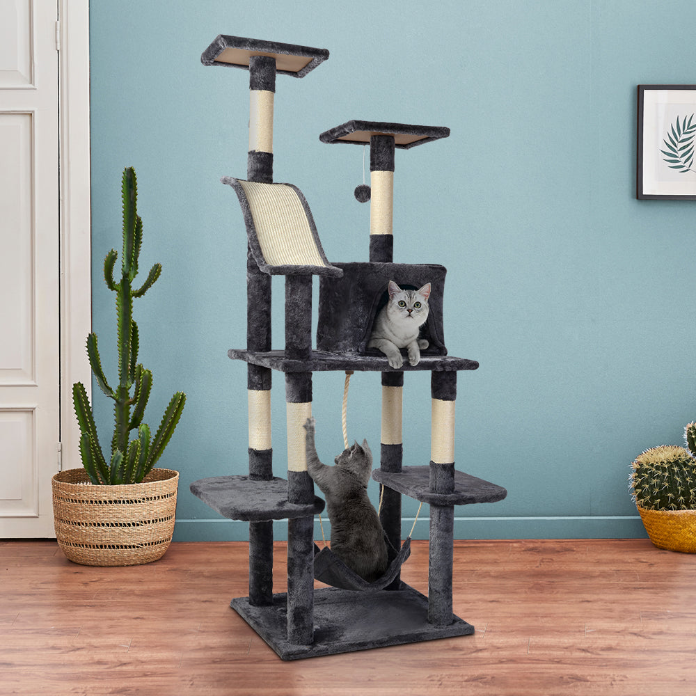 171cm Cat Trees With Hammock - The Cat Den