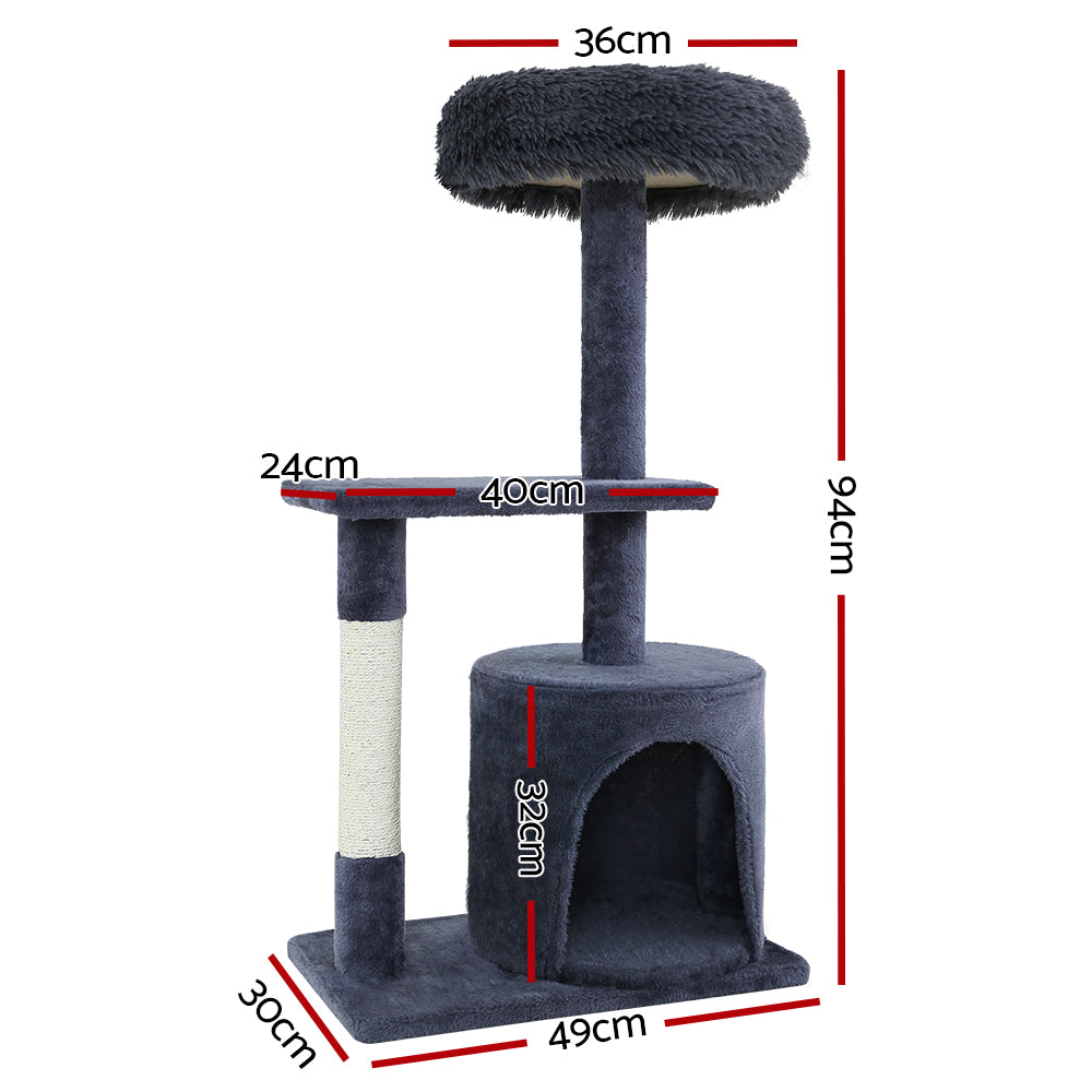 94cm Cat Tree Tower with Double Condo - The Cat Den