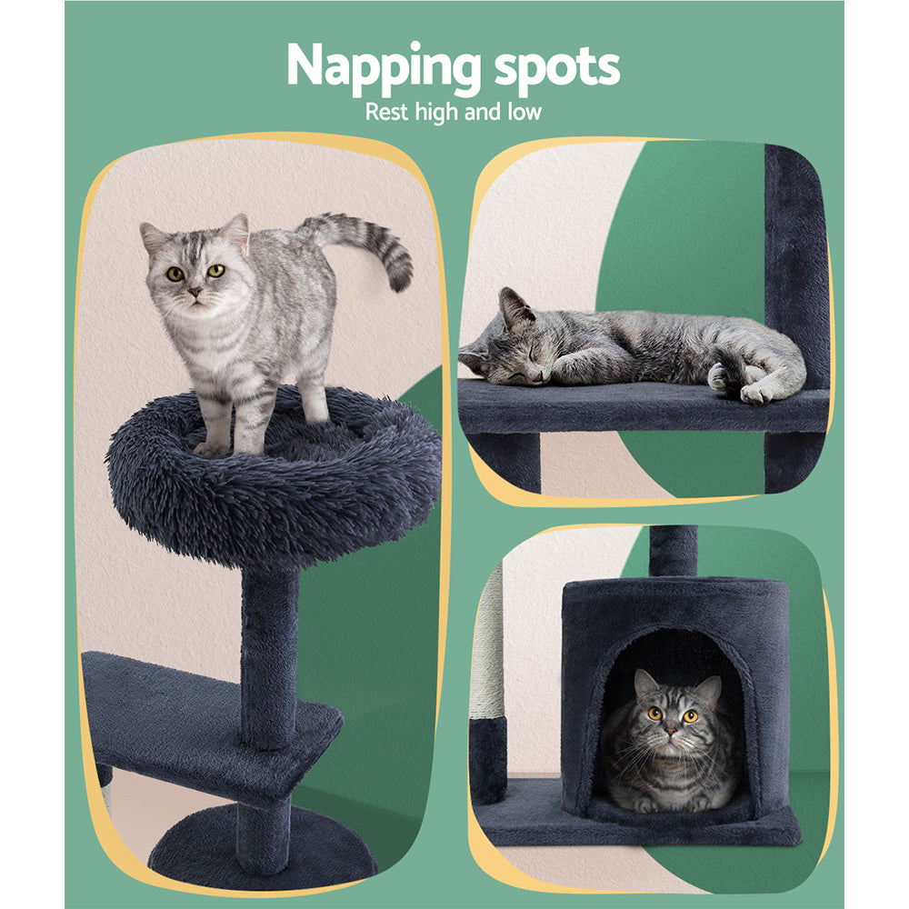 94cm Cat Tree Tower with Double Condo - The Cat Den