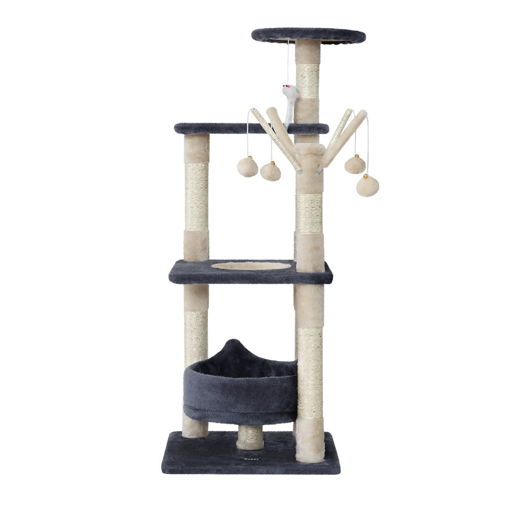 110cm Cat Tree With Cushioned Bed - The Cat Den