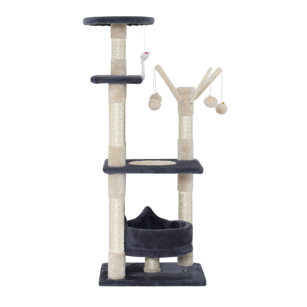 110cm Cat Tree With Cushioned Bed - The Cat Den