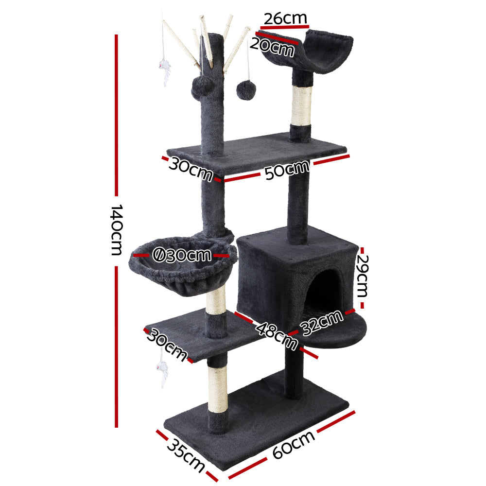 140cm Cat Play Tree Attachment - The Cat Den