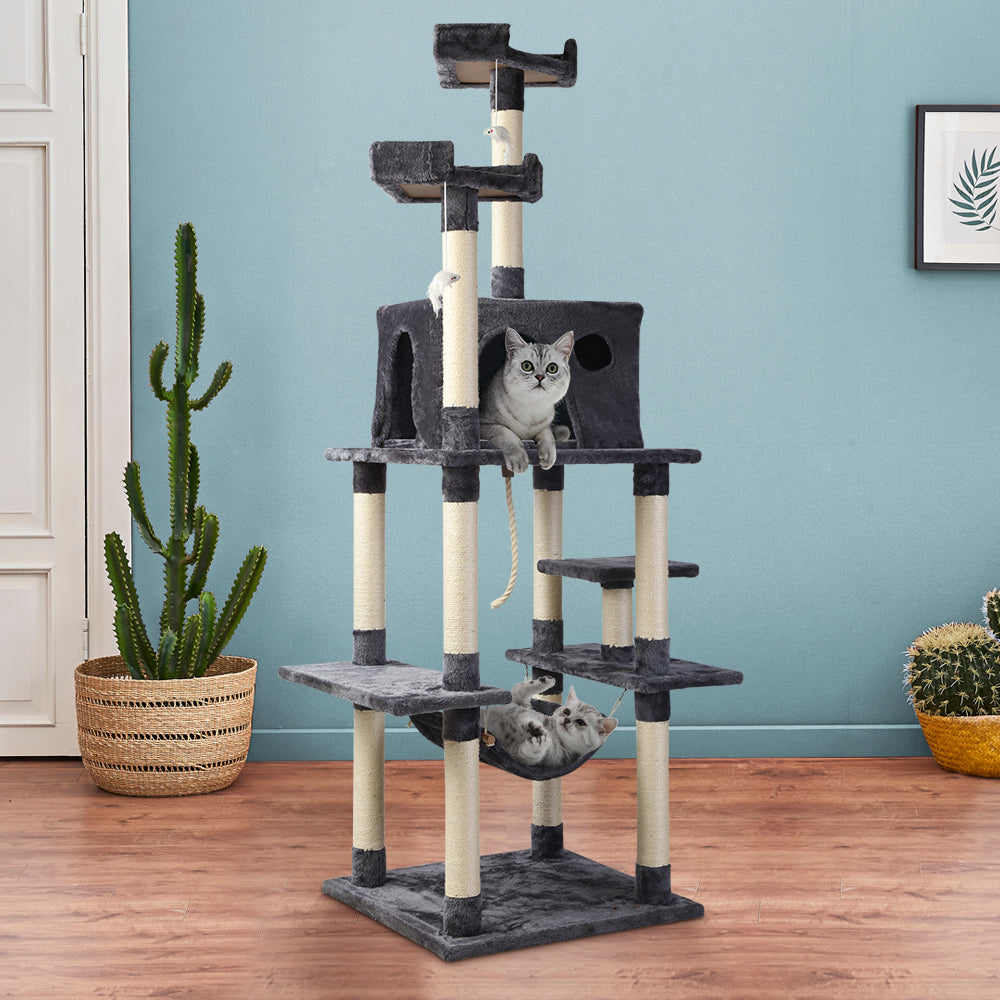 184 cm Cat Tree Top Scratching Post - The Cat Den