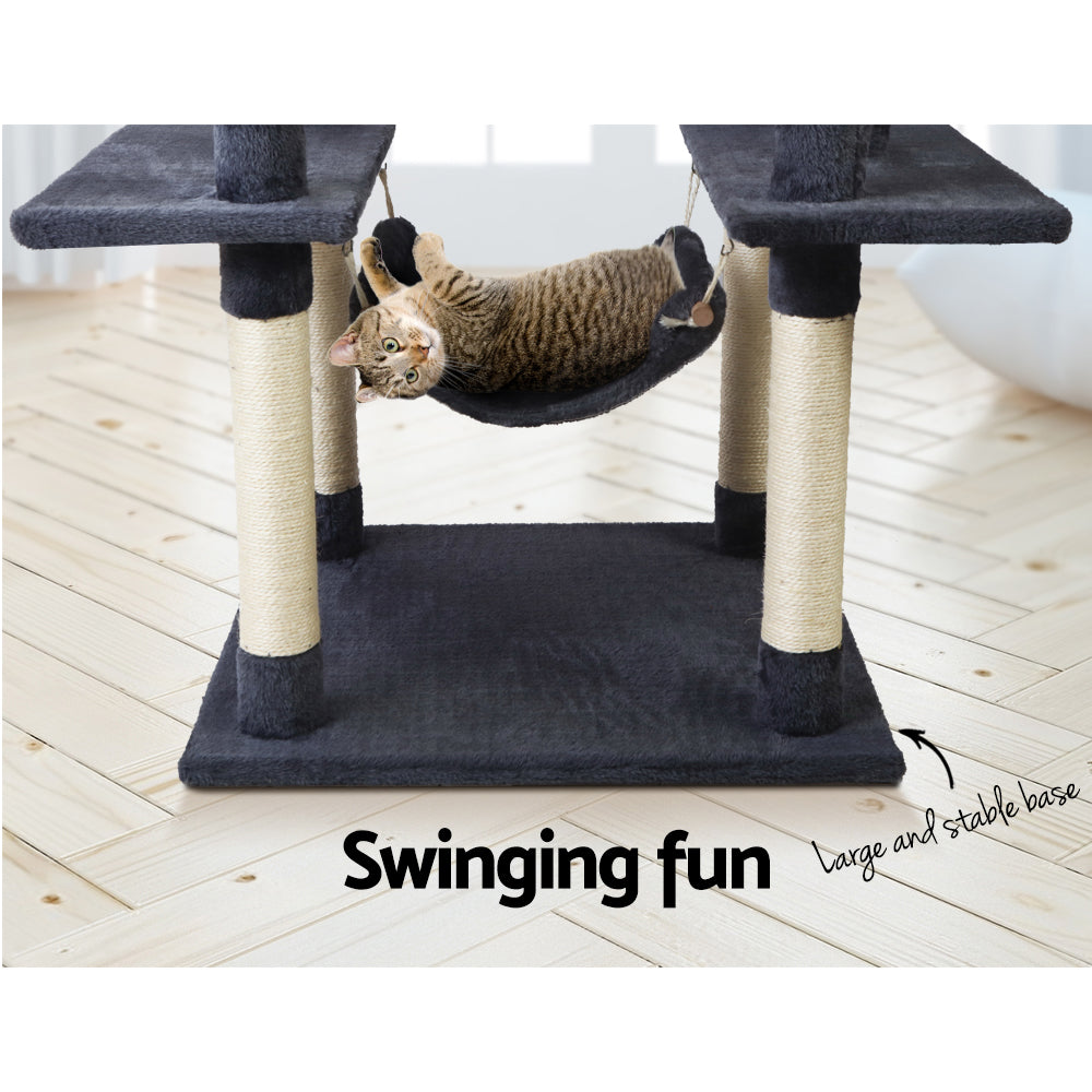 184cm Cat Tree With Hammock - Whiskerzandco