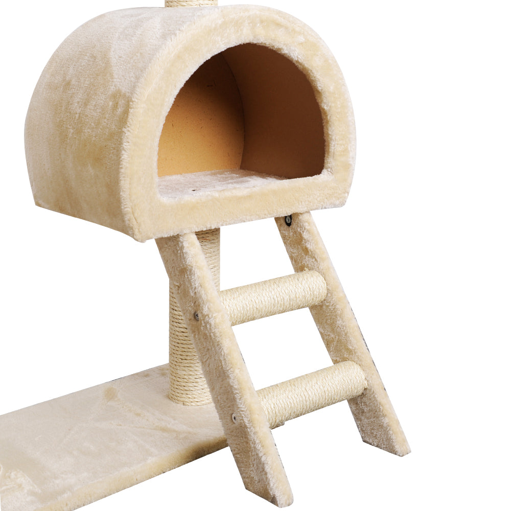 cat tree with cat cave bed