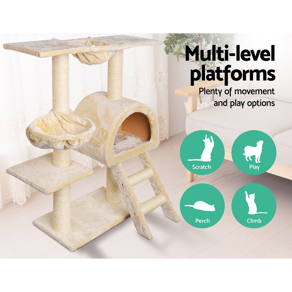 100cm Cat Scratching Tree Multi Beds