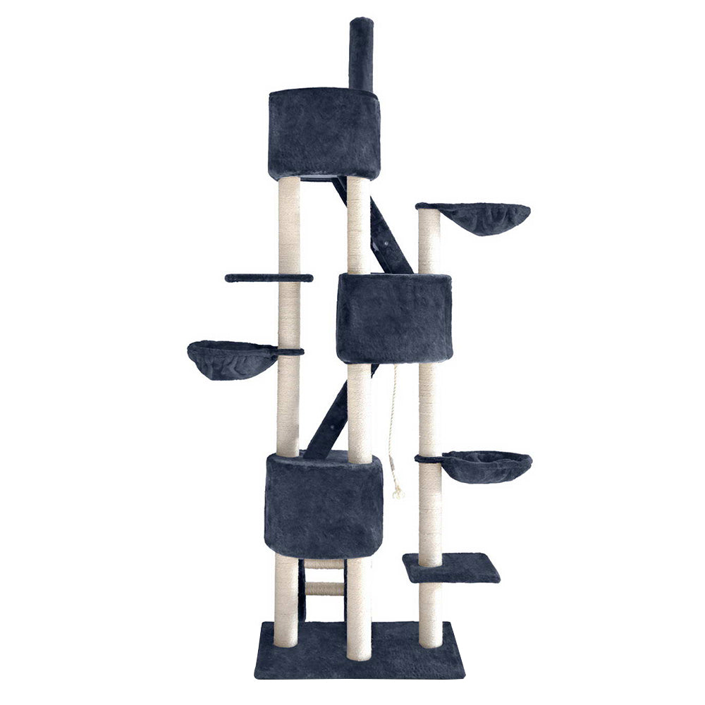 244cm Cat Tree / Multi Pouch Hammocks - Whiskerzandco