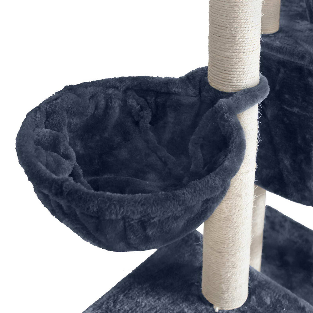 244cm Cat Tree / Multi Pouch Hammocks - Whiskerzandco