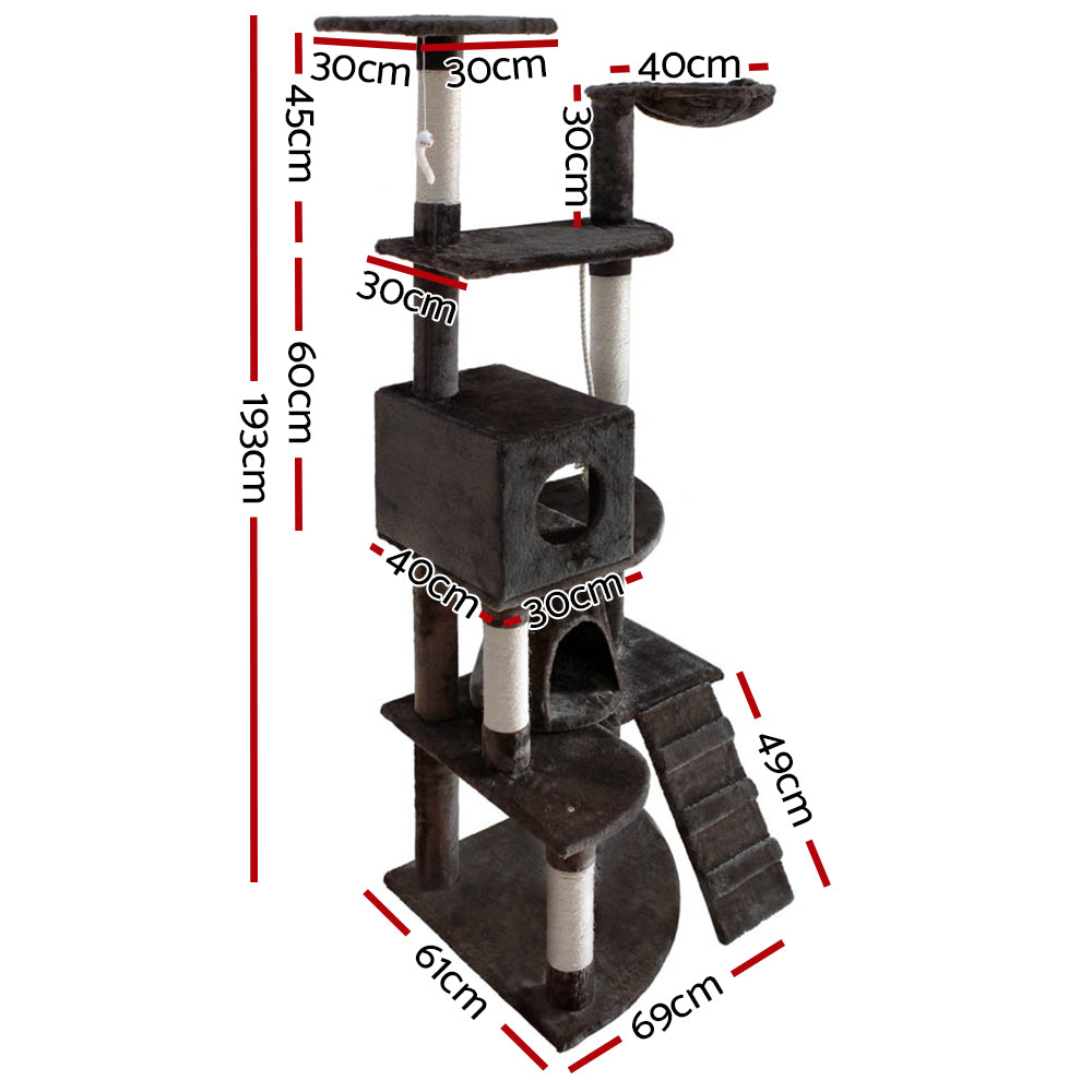 Cat Tree, Cat Tower with Sisal Scratching Post - The Cat Den