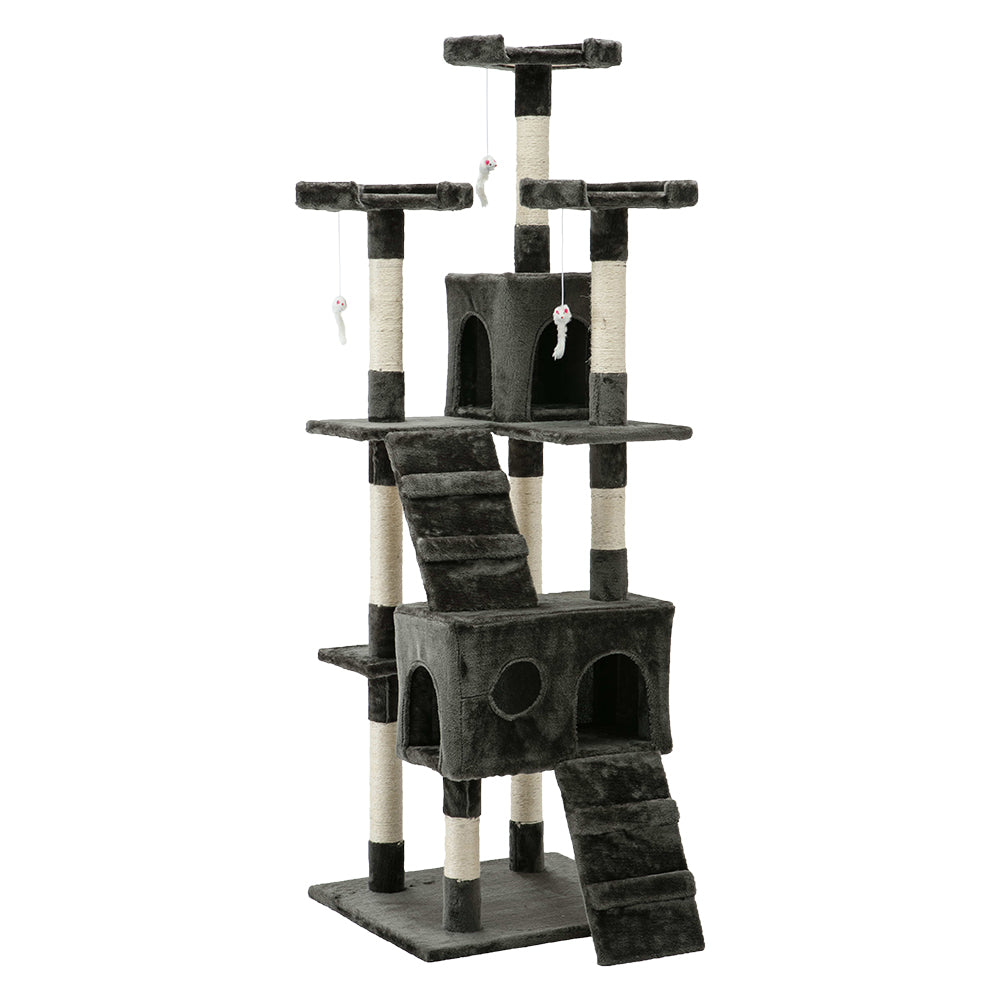 180 cm Cat Tree Multi Platform Post Scratcher Tower