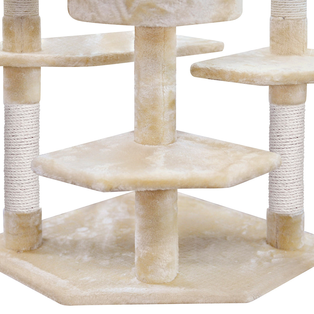 203cm Cat Tree Cat Tower Condo Furniture - The Cat Den