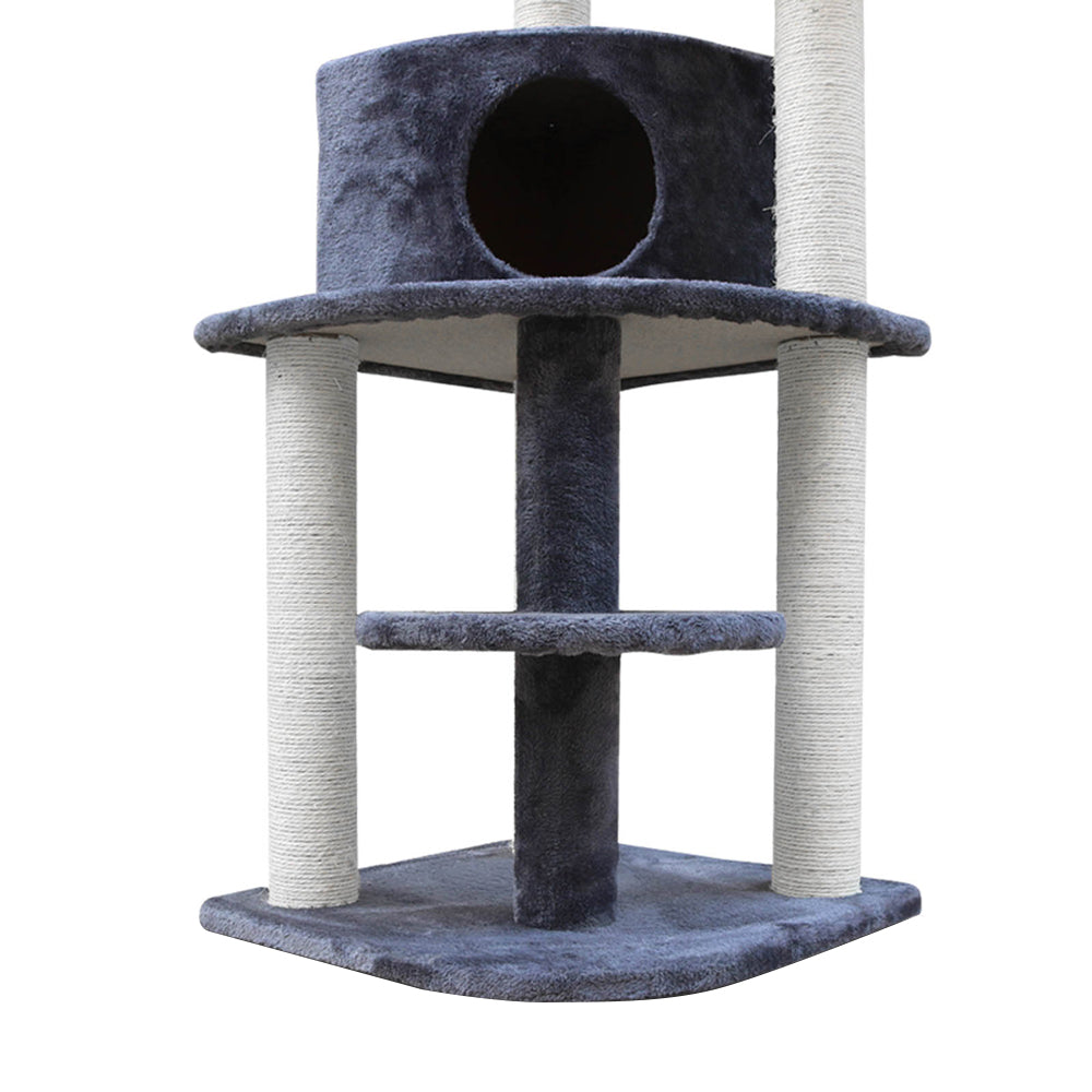 126cm Cat Tree with Multi Beds - The Cat Den