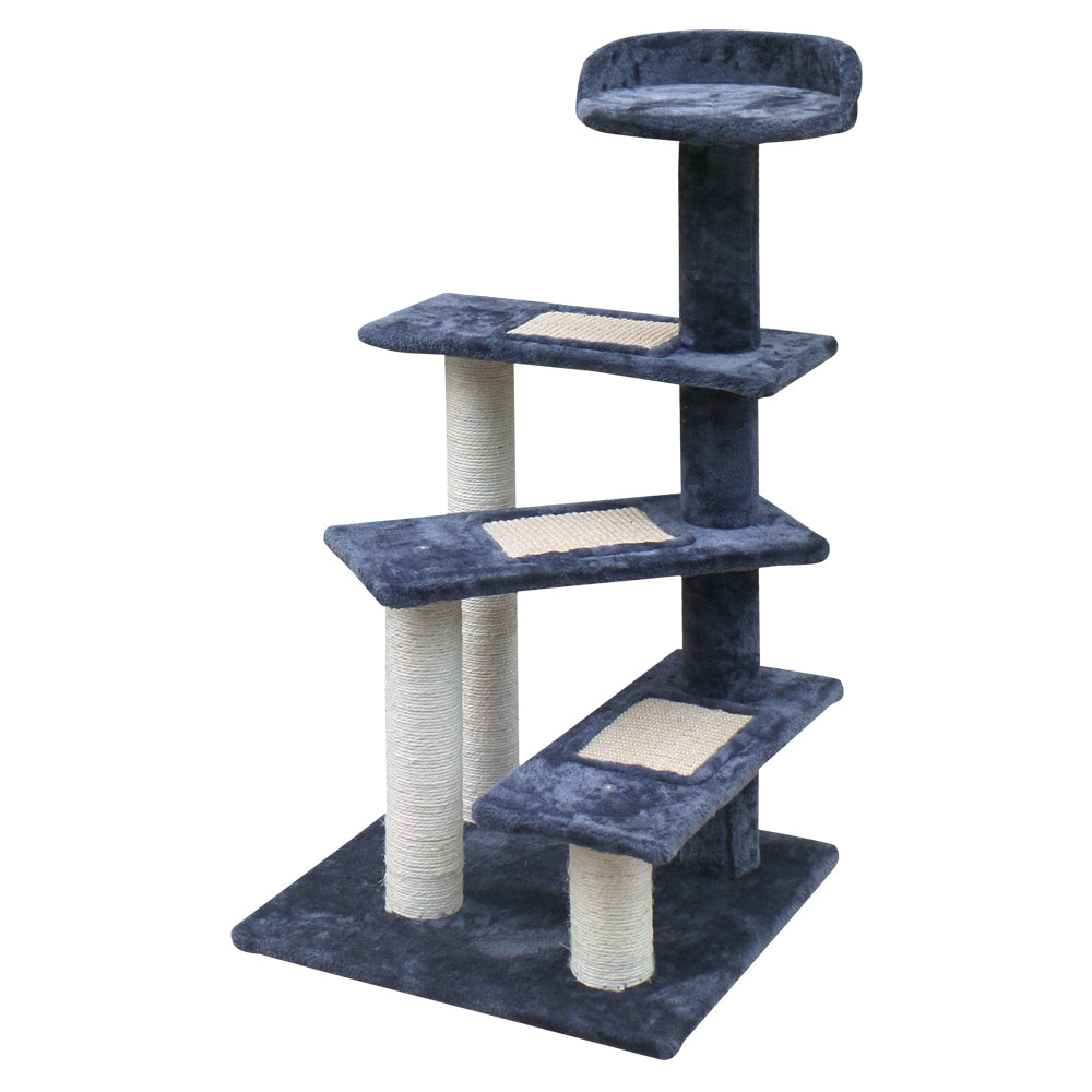 100cm cat tree, cat tower with plush cat bed