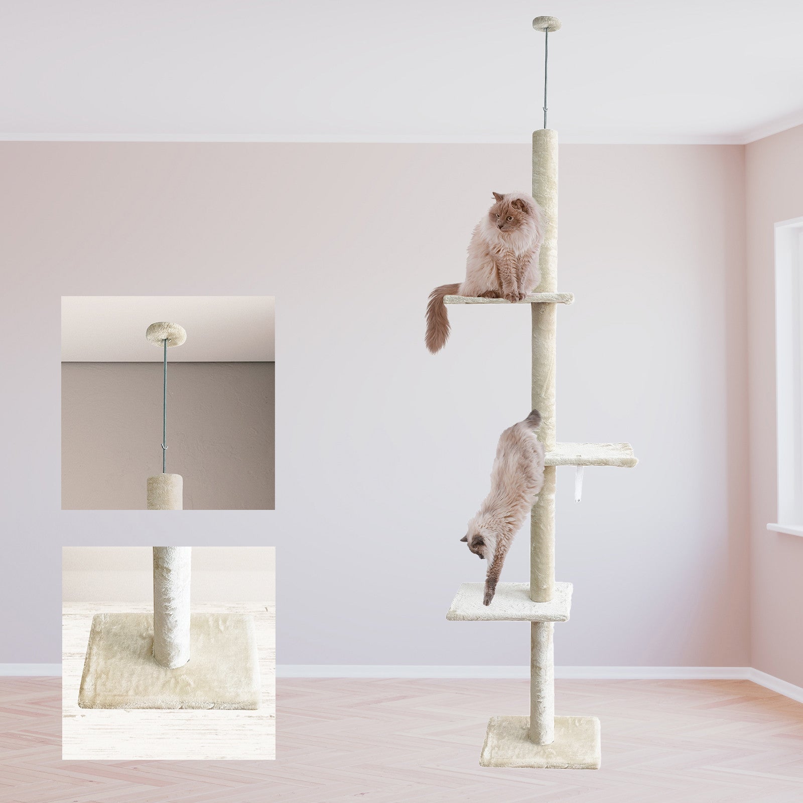 floor to ceiling cat tower