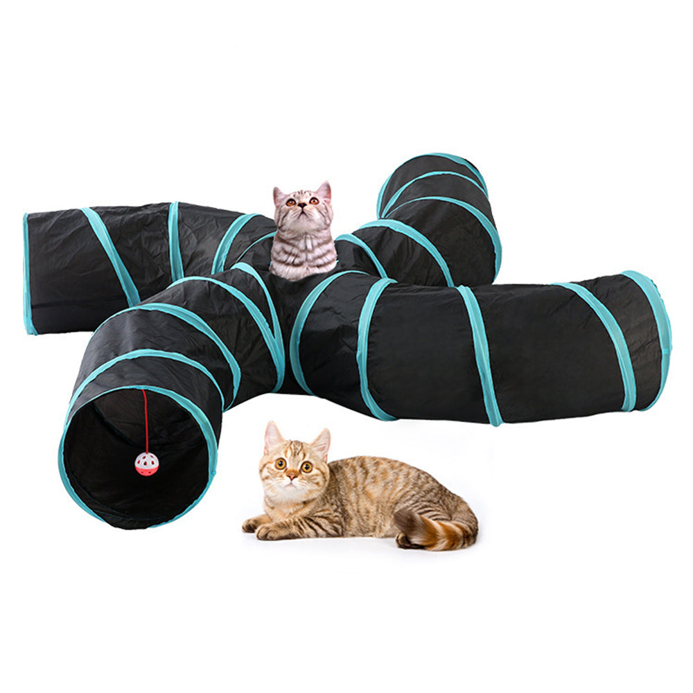 4-Way Foldable Tunnel Toy - The Cat Den