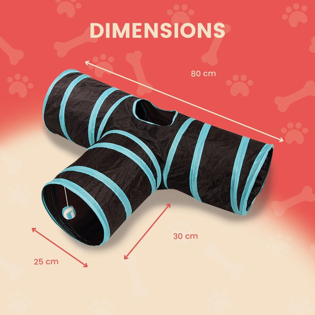 4 Holes Cat Tunnel Toys | Foldable Cat Training Toy 