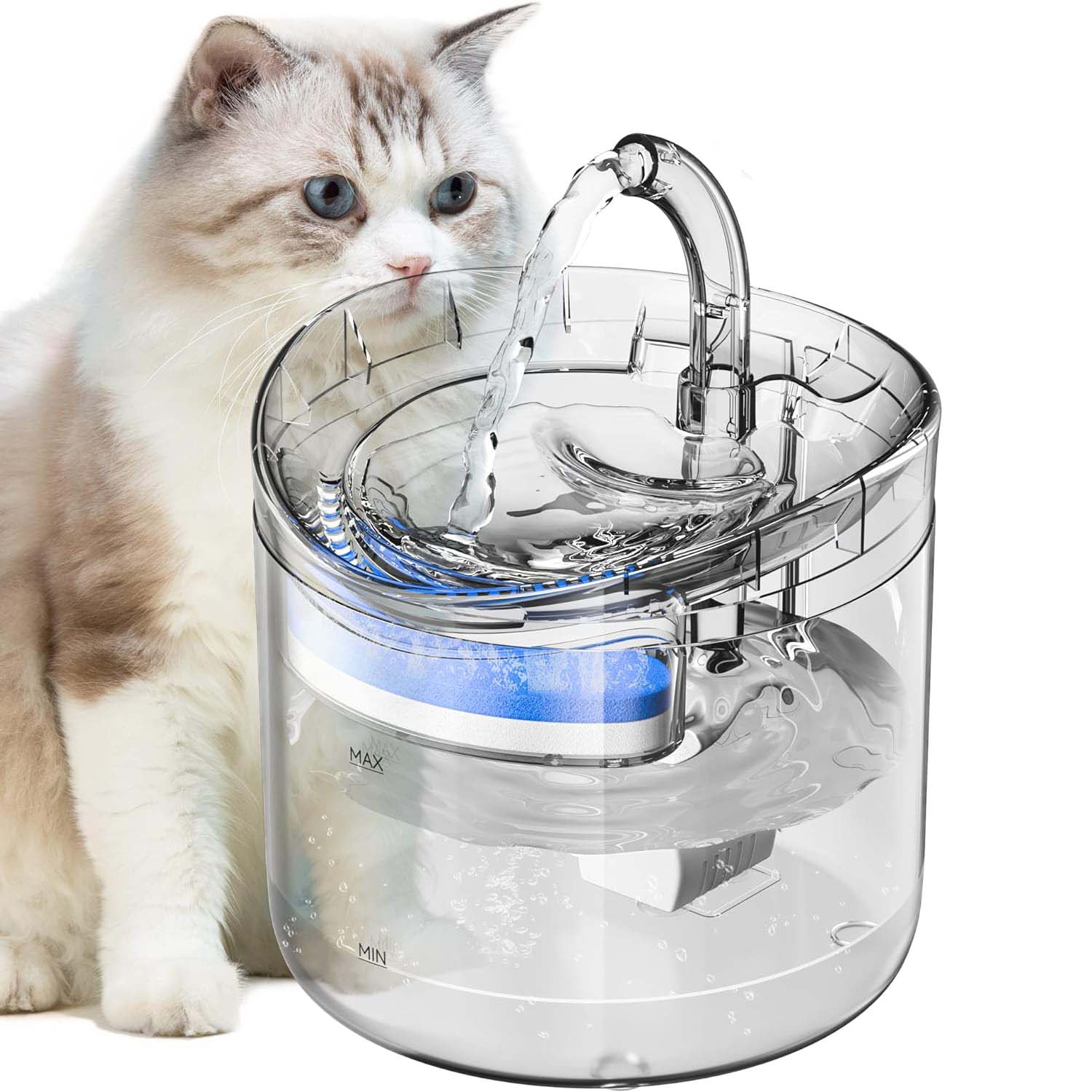 1.8L Automatic Filtration Cat Water Fountain - The Cat Den