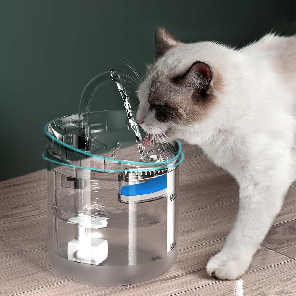 1.8L Automatic Filtration Cat Water Fountain - The Cat Den