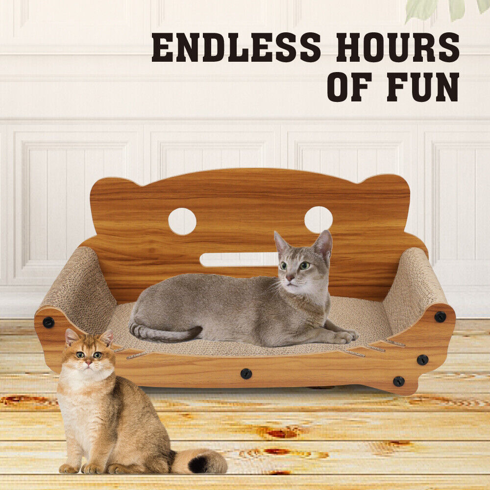 VaKa Cat Scratching Scratcher Board Cat Tree Pad Lounge Toy Corrugated Cardboard - The Cat Den