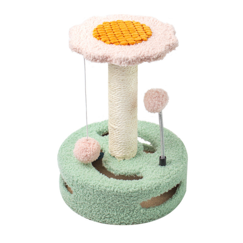 Pinkflower Cat Tree Tower Scratcher Toys - The Cat Den