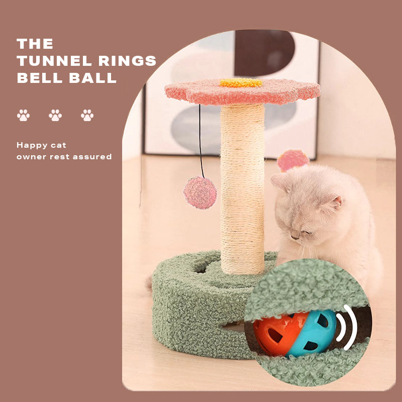 Pinkflower Cat Tree Tower Scratcher Toys - The Cat Den