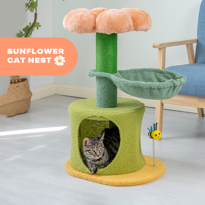 Cat Tree Scratching Post House Condo Furniture Feline Scratcher Tower Toys - The Cat Den