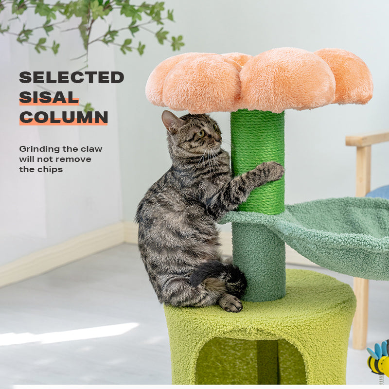 Cat Tree Scratching Post House Condo Furniture Feline Scratcher Tower Toys - The Cat Den